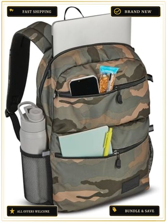 High Sierra Everclass Laptop Backpack with 360° Reflectivity, Fits 15.6\